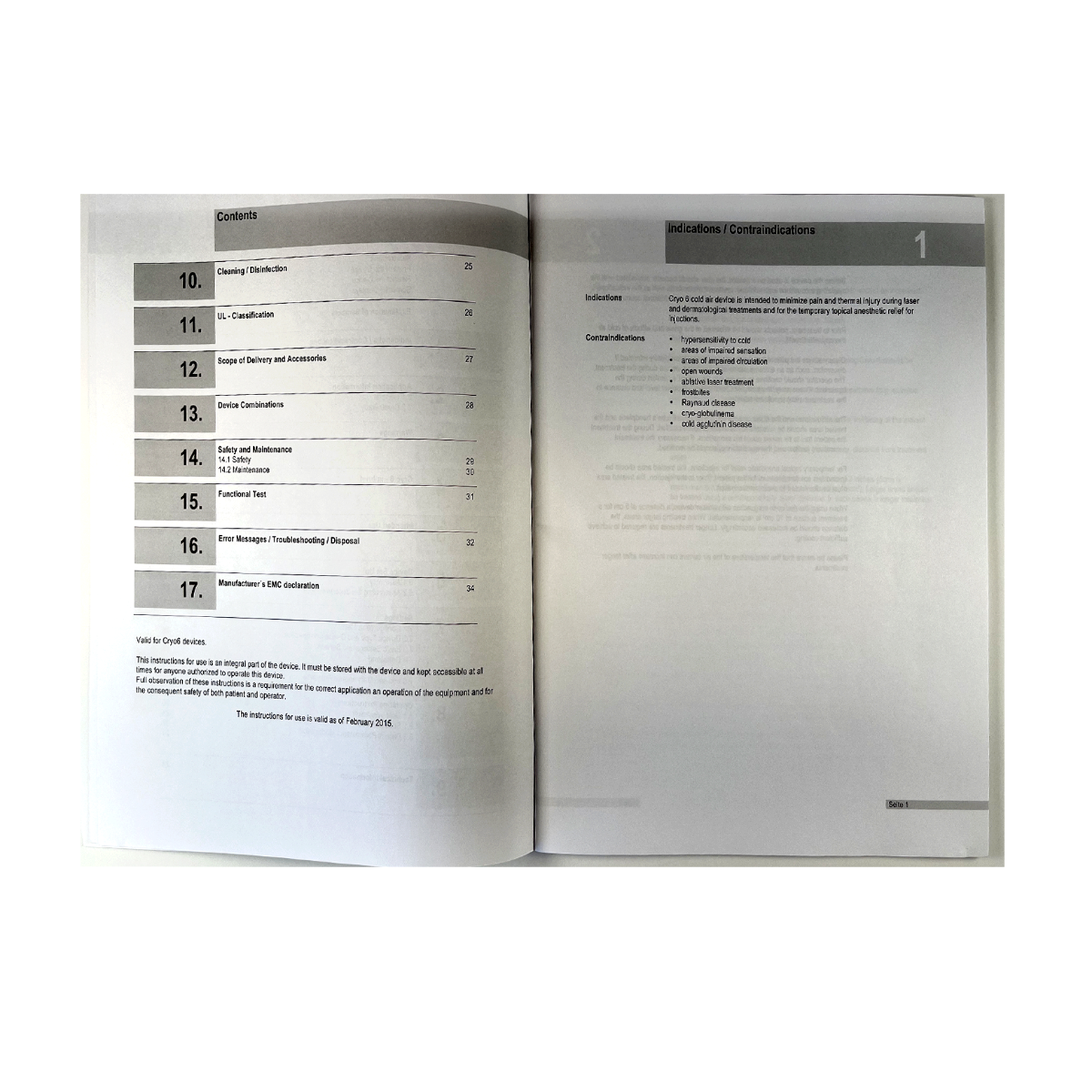 ZIMMER, Cryo 6 Instructions for Use, P/N: UR 0215, 2015