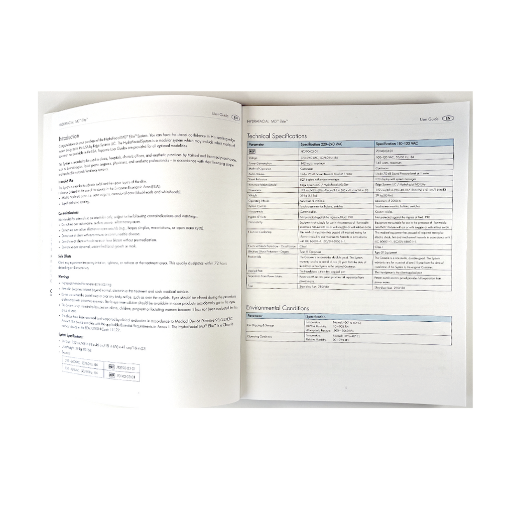 Hydrafacial MD Elite User Guide 1900036-A 2/18/2020