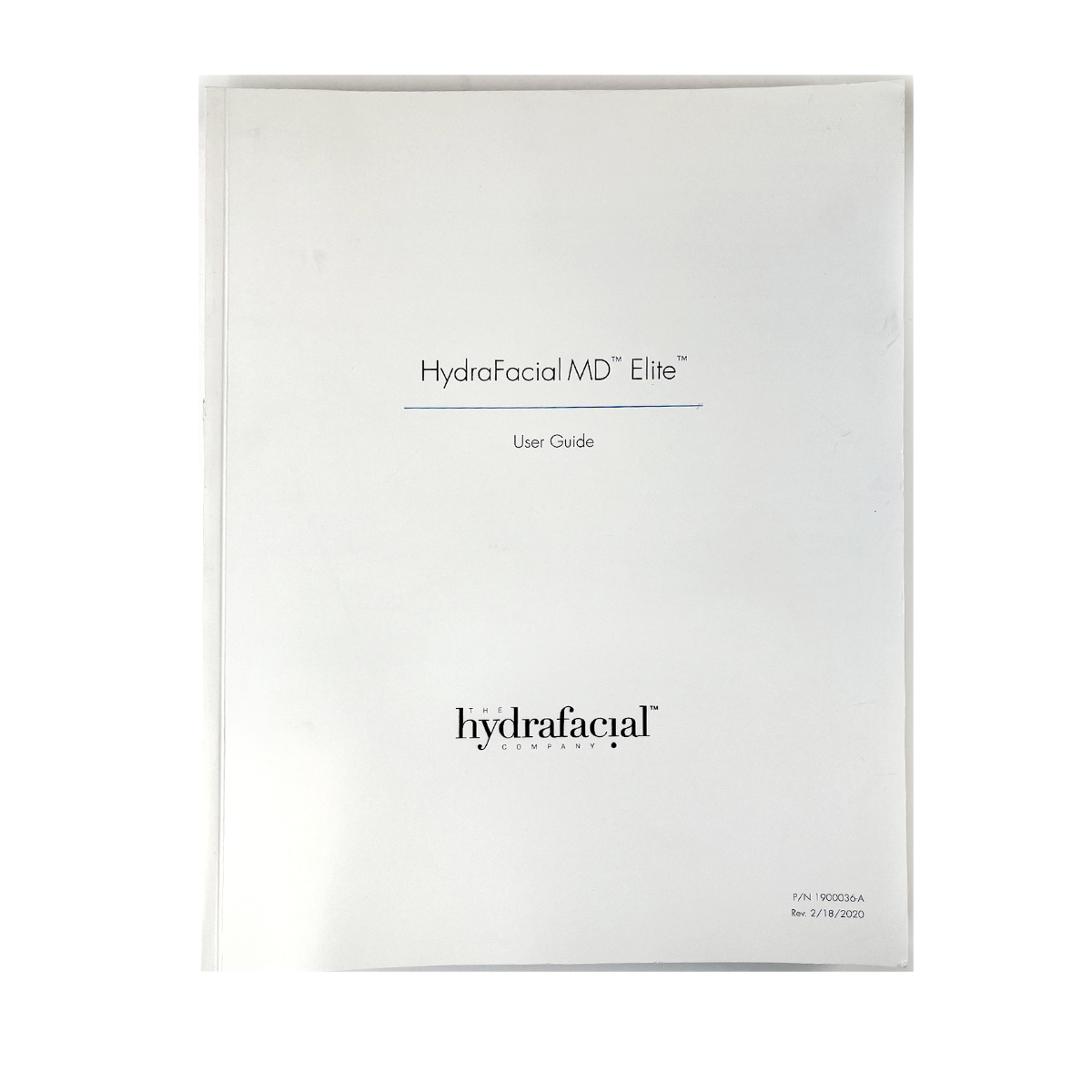 Hydrafacial MD Elite User Guide 1900036-A 2/18/2020