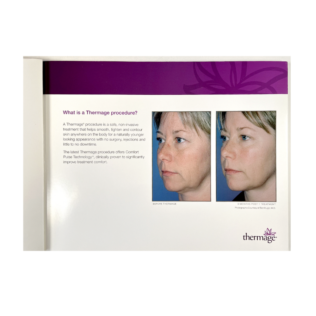 Solta Thermage Facial Procedure LIVE BEAUTIFULLY Photo Gallery Book