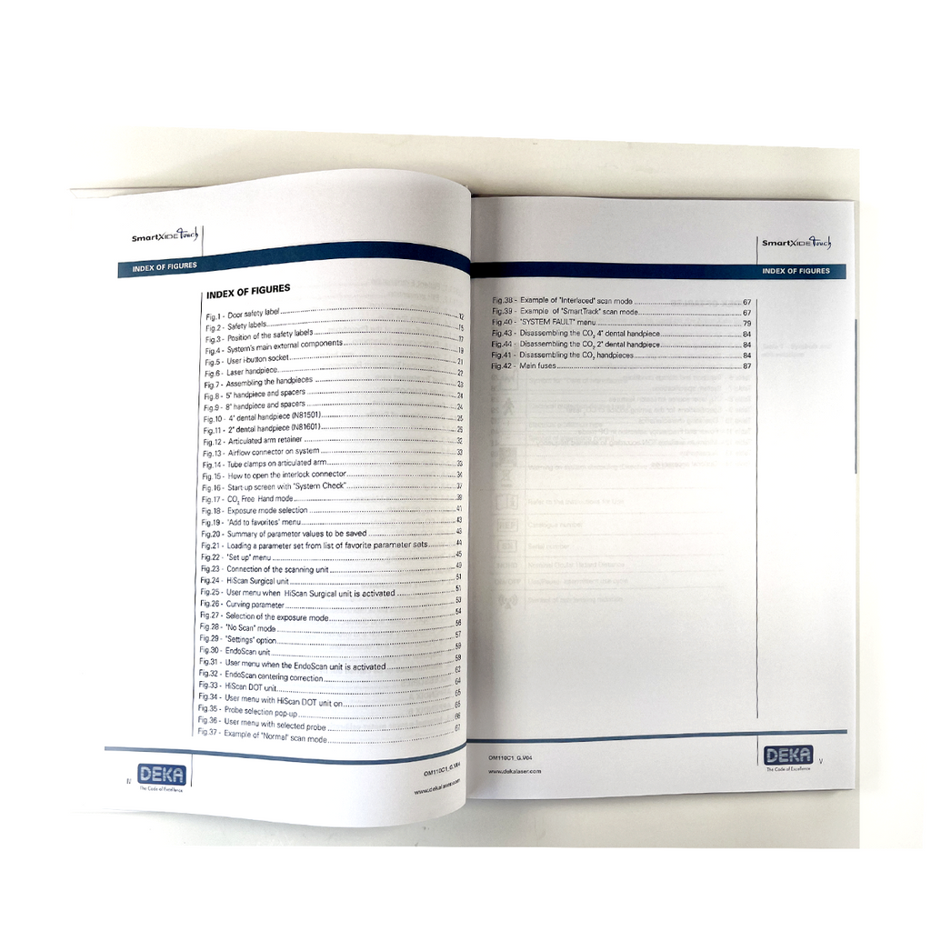 DEKA SmartXide Touch Operator Manual UK6B4401C