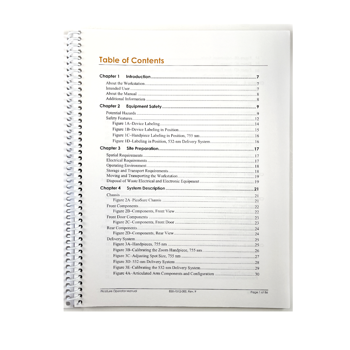 Cynosure Picosecond Workstation Operator Manual 8507012000 Rev.9