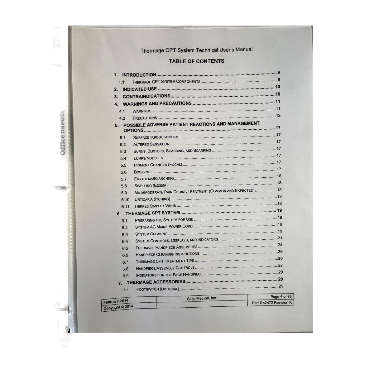 Neo Treatment protocols 42472 revision K m Manual