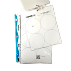 THERMI250, Ruler (0mm-40mm, 0cm-4cm). Example Treatment Zone & Maximum Depth (70mm, 100mm, and more) 11 ruler sheets,