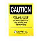 Lumenis Enhancing Life. Advancing Technology Sticker Caution 20cm AX0002101
