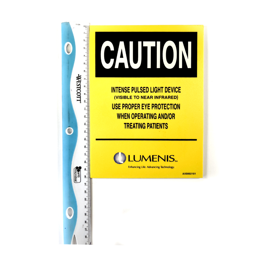 Lumenis Enhancing Life. Advancing Technology Sticker Caution 20cm AX0002101