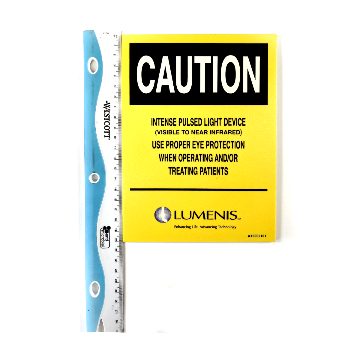 Lumenis Enhancing Life. Advancing Technology Sticker Caution 20cm AX0002101
