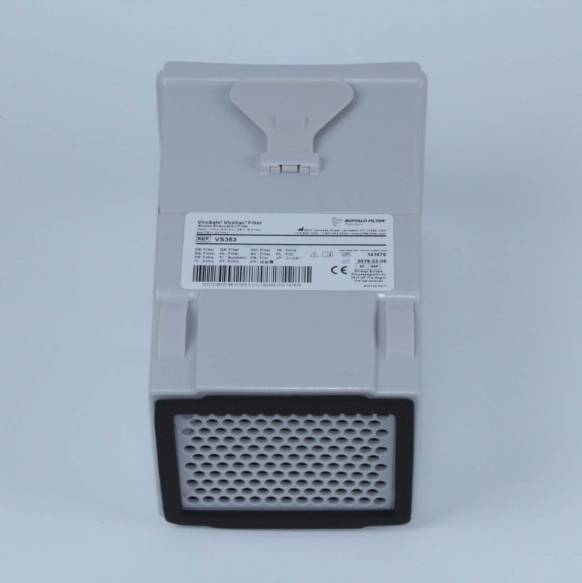 Buffalo Filter ViroSafe ViroVac Smoke Evacuation Filter 3 Port 35 Hour VS353 NEW