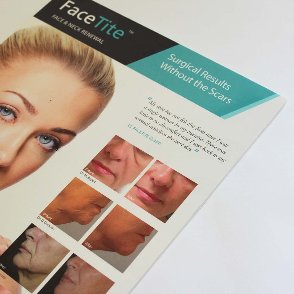 InMode FaceTite Wrinkles Face & Neck Rejuvenation Marketing Poster 11x17"