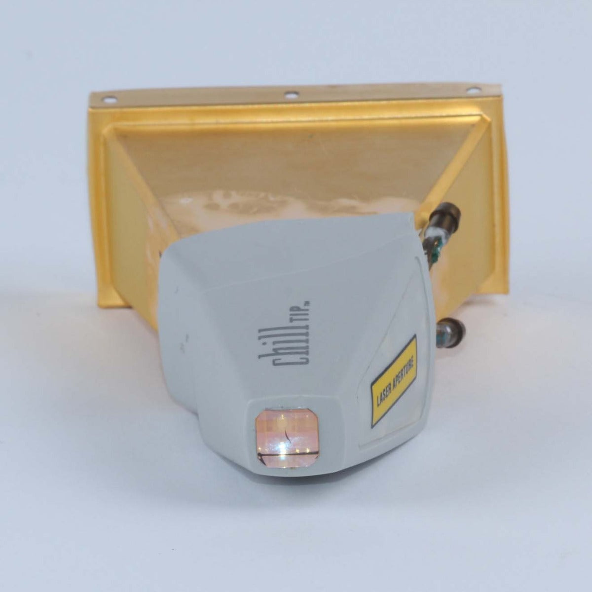 Damaged Lumenis LightSheer ET Handpiece Chill Tip Lens Assembly AS IS FOR PARTS