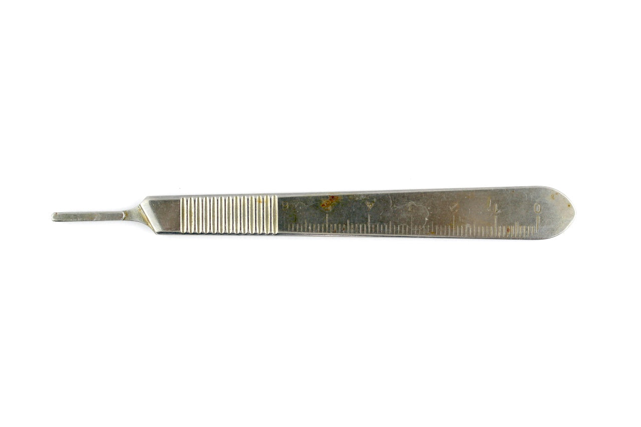 IUI Surgical Scalpel Handle Size 3, 12.5 cm Flat German Stainless Steel