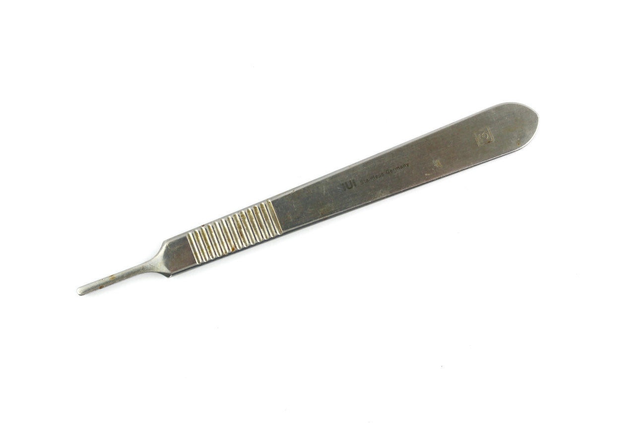 IUI Surgical Scalpel Handle Size 3, 12.5 cm Flat German Stainless Steel