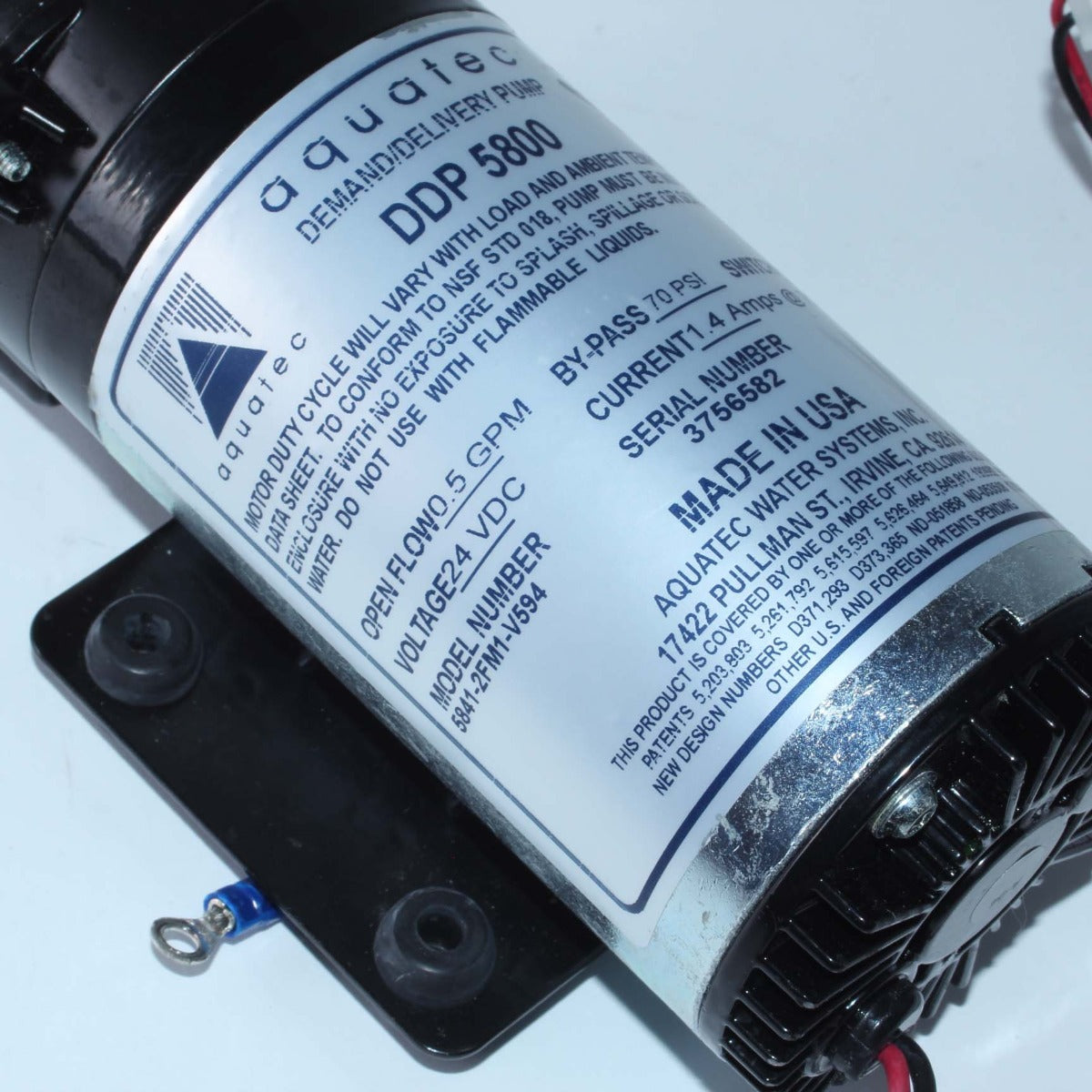 Lumenis LightSheer Duet Laser Water Cooling System Pump DDP 5800 0.5 GPM 24VDC