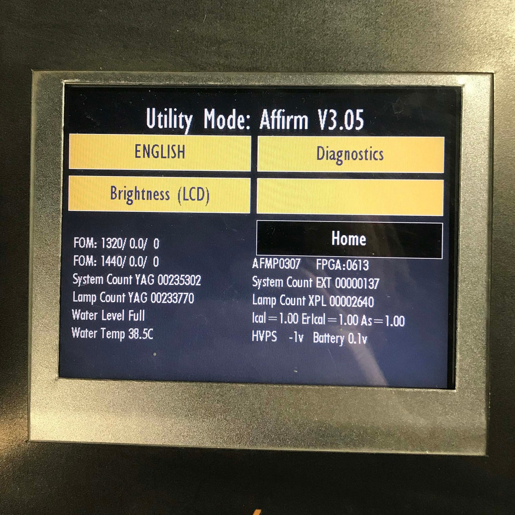 2007 Cynosure Affirm XPL 1320 1440 Nd:YAG & IPL Skin Rejuvenation Pigment Laser