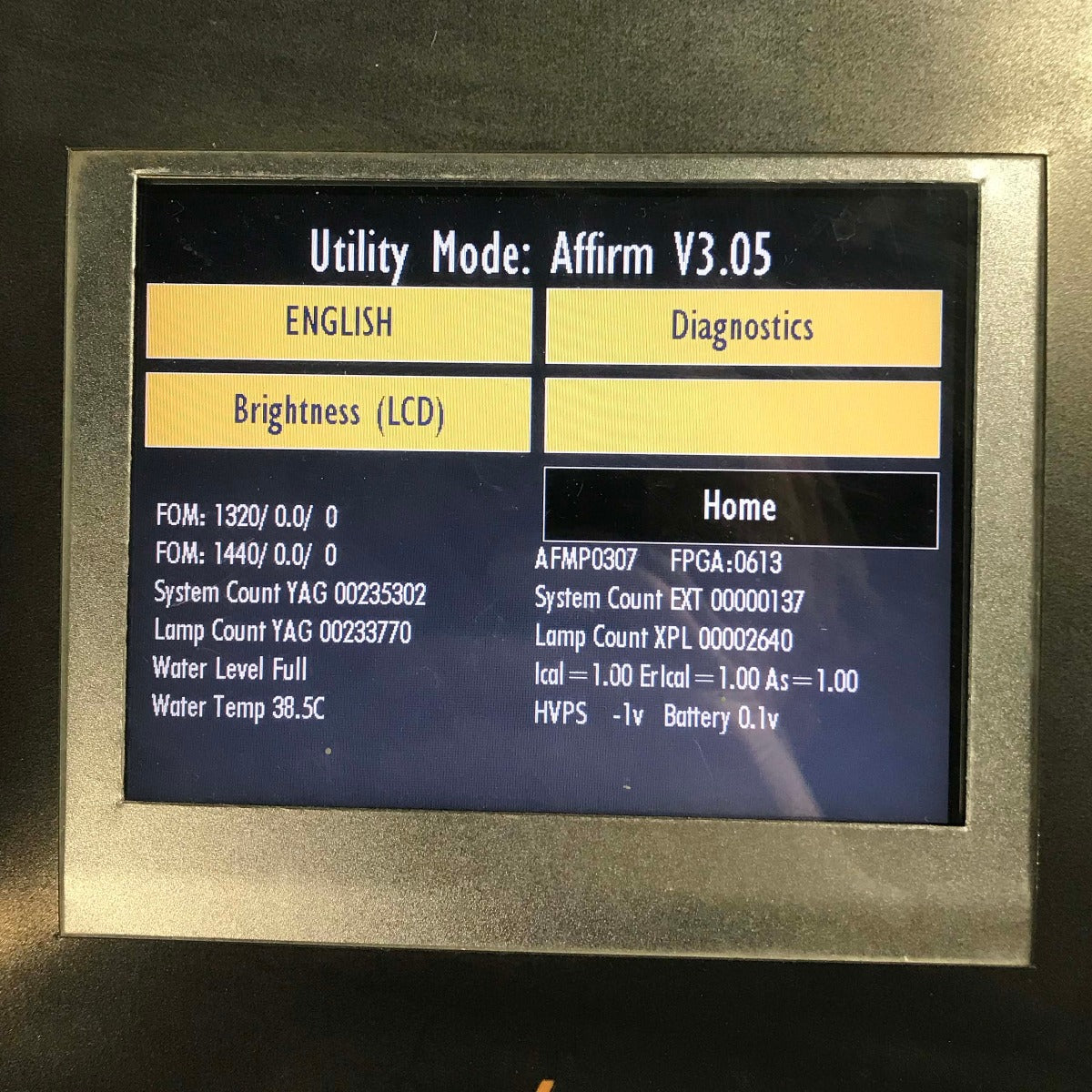 2007 Cynosure Affirm XPL 1320 1440 Nd:YAG & IPL Skin Rejuvenation Pigment Laser