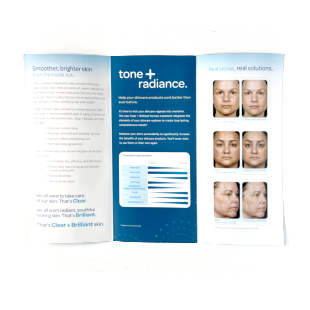 Solta Medical, Clear+ brilliant. “Simply You, Uncover your brilliance with a new approach to laser skincare” Brochure (18 Pack). P/N: MK1373A, 2012
