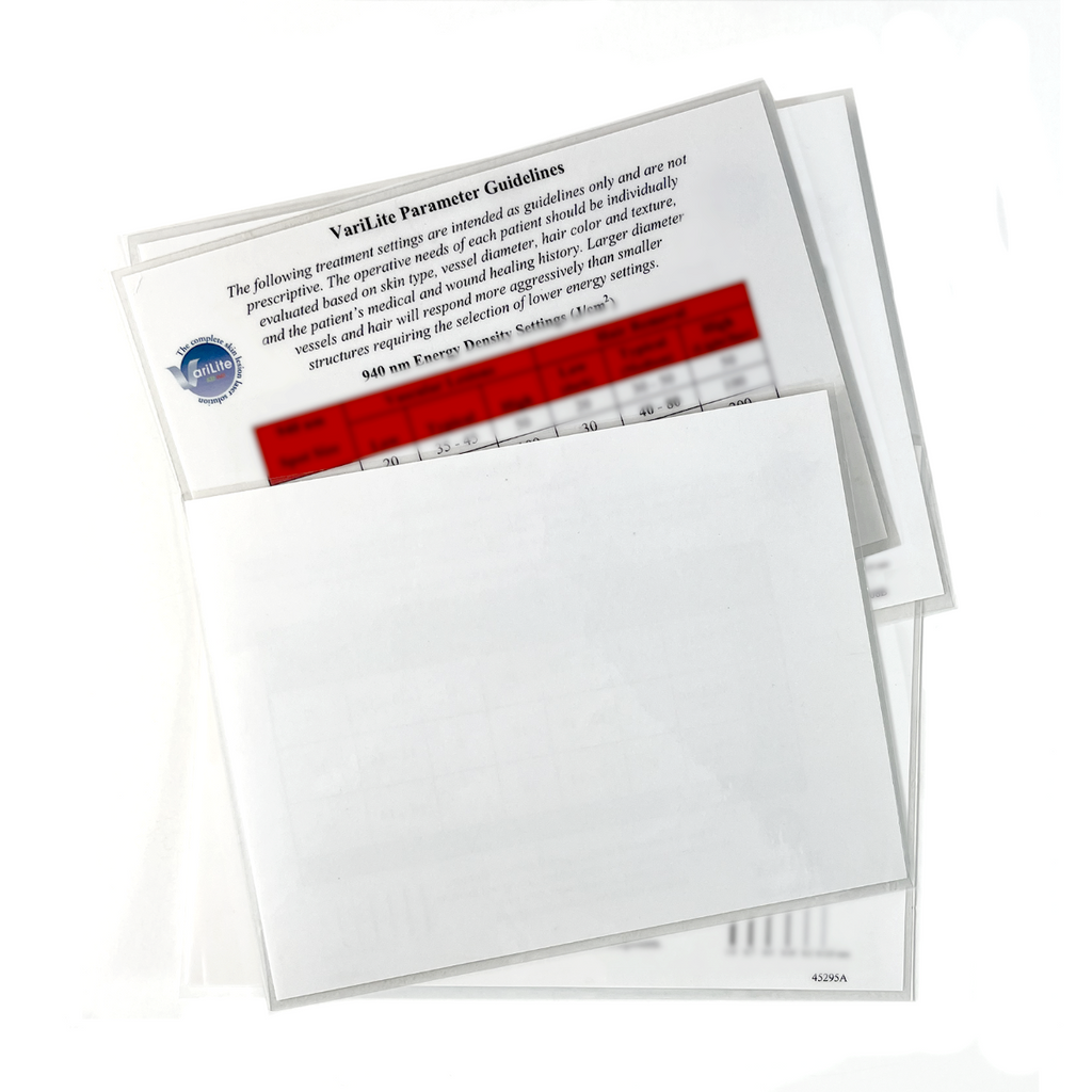 IRIDEX. VariLite Parameter Guidelines to 532nm Energy Density Settings (J/cm2) (3 Sheets) P/N: 650-962-8100