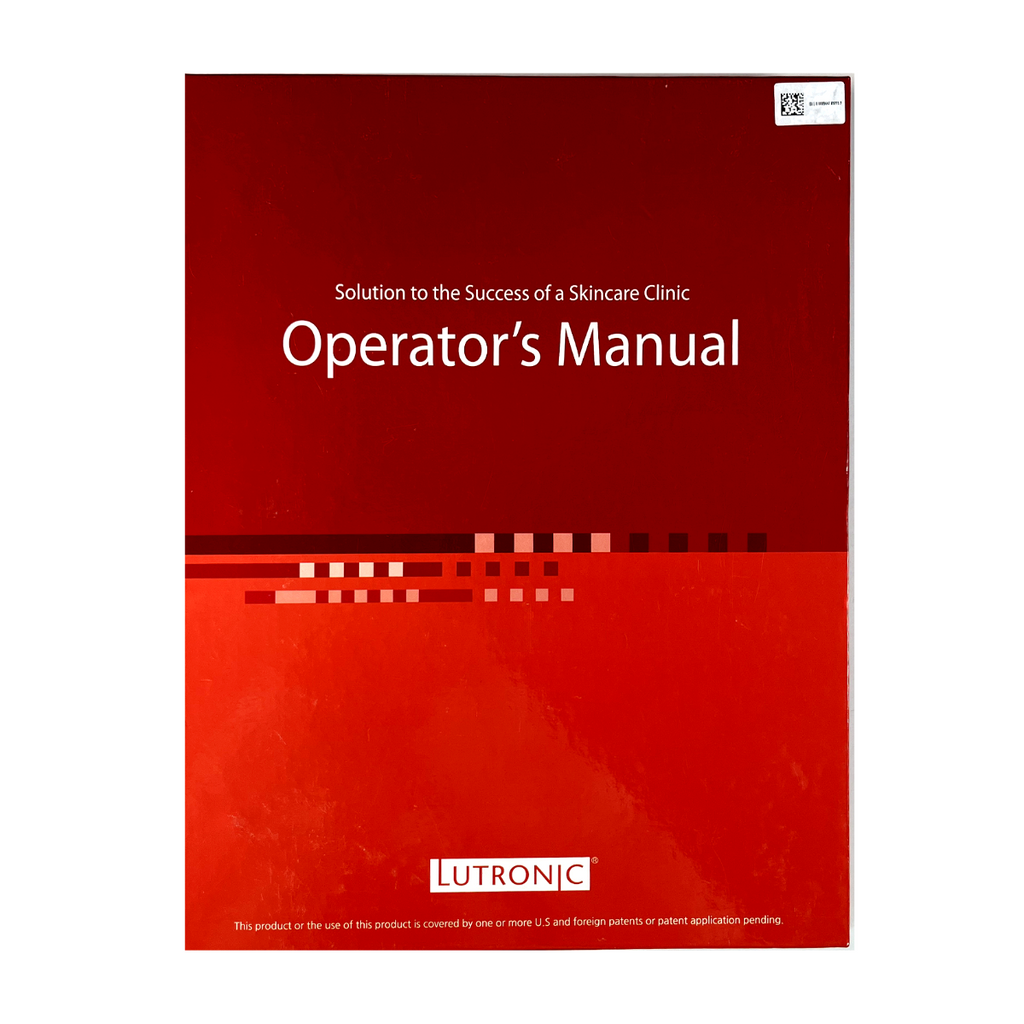 Lutronic Genius Operator’s Manual, P/N: QF-705-02 / 4100174300 (Rev 1)