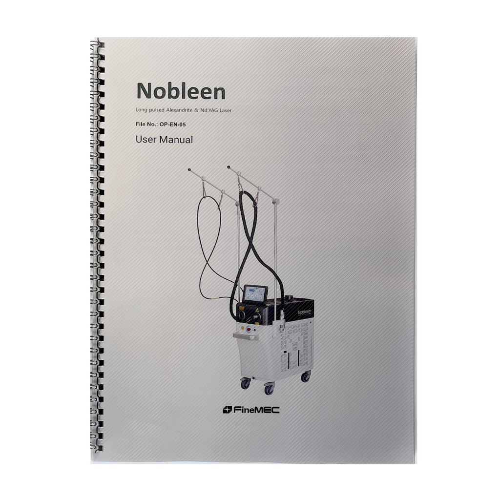 FineMec, Nobleen User Manual, Long pulsed Alexandrite & Nd: YAG Laser. P/N: OP-EN-05 Rev.5