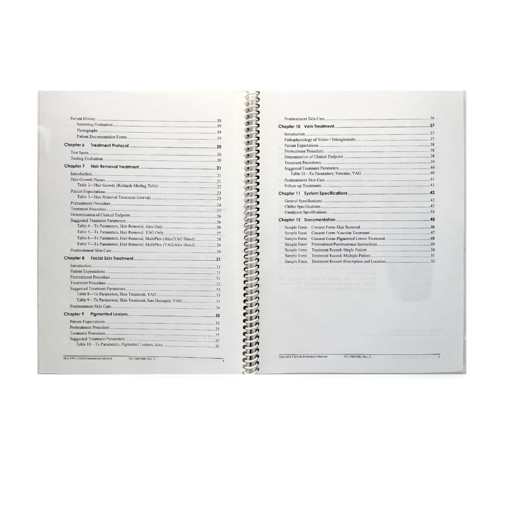 CYNOSURE, Elite MPX, Clinical Reference Manual. P/N: 921-7009-000, Rev.2