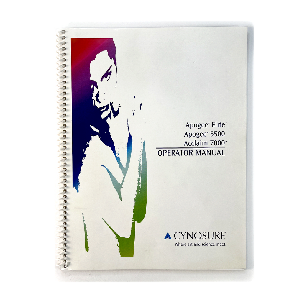 Cynosure Where and science meet 5500 Acclaim 7000 Laser Operator User Manual