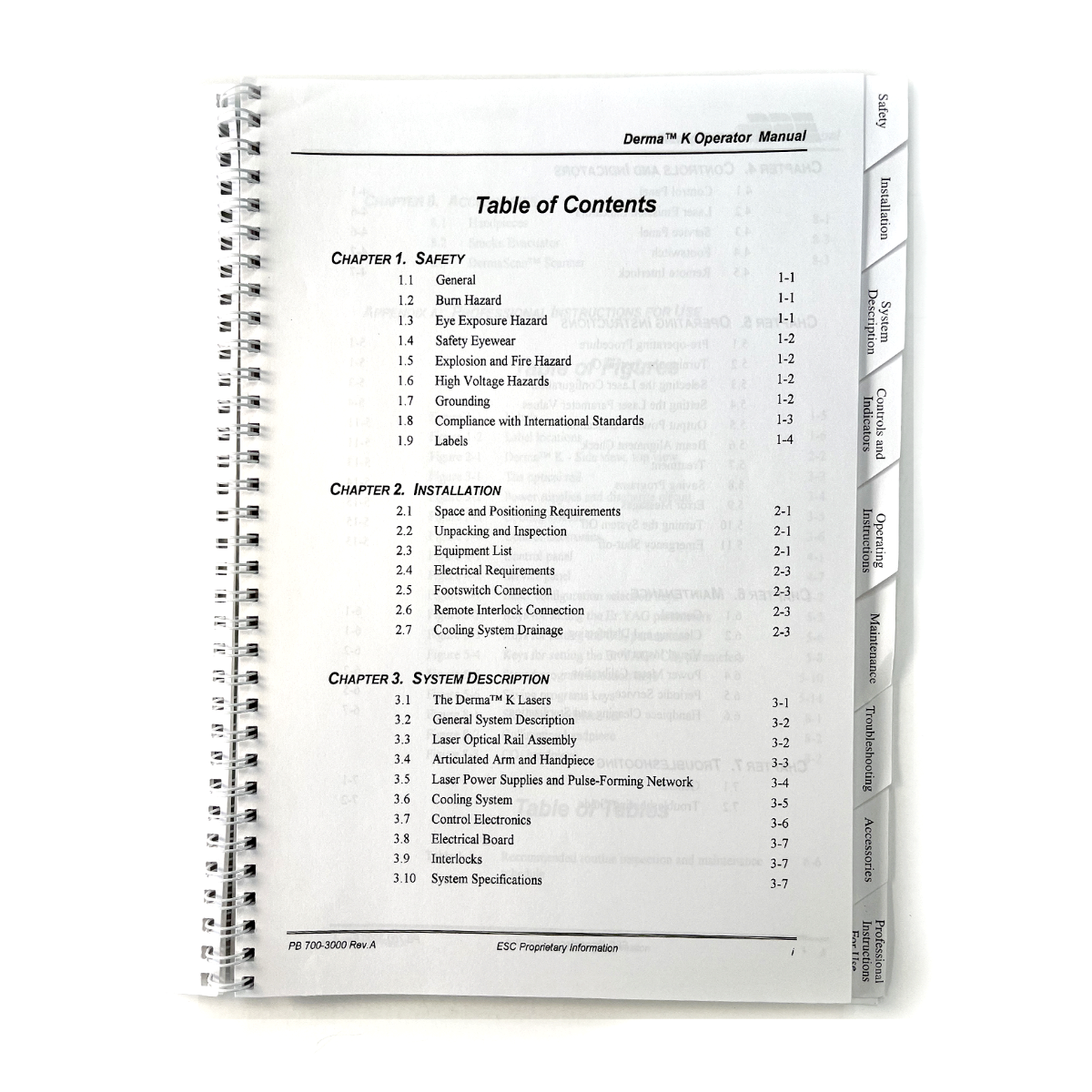 ESC Medical Systems Light That Treats Operator Manual 7003000 Rev.A
