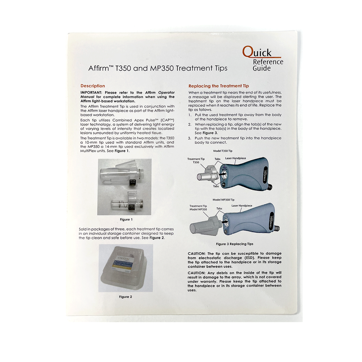 Cynosure Quick Reference Guide OUS Label Placement 920700400 Rev.2 2007