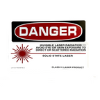 Danger Sign Sticker, Class IV Laser Product, Lbl 215-7403-000 Rev. C (3.34X4.33 IN)