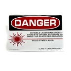 Danger Sign Sticker, Class IV Laser Product, Lbl 215-7403-000 Rev. C (3.34X4.33 IN)