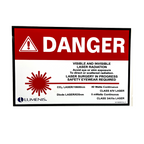 Lumenis, Danger Sign. P/N: LB-1024830 Rev_0 (4.52 X 3.5 IN)