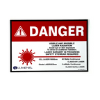 Lumenis, Danger Sign. P/N: LB-1024830 Rev_0 (4.52 X 3.5 IN)
