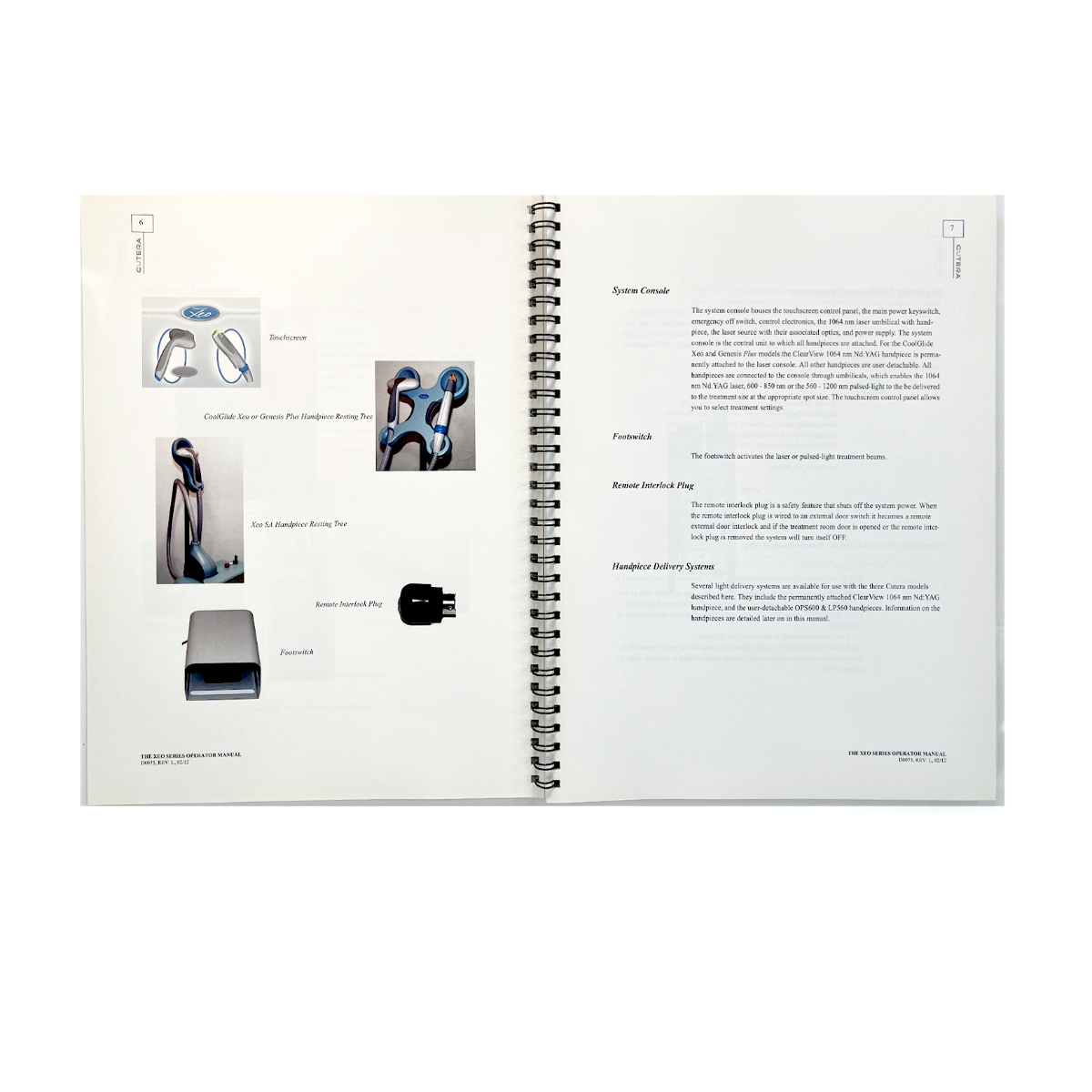 CUTERA, Operator Manual Xeo Series, P/N D0075, REV L, EXP 2012