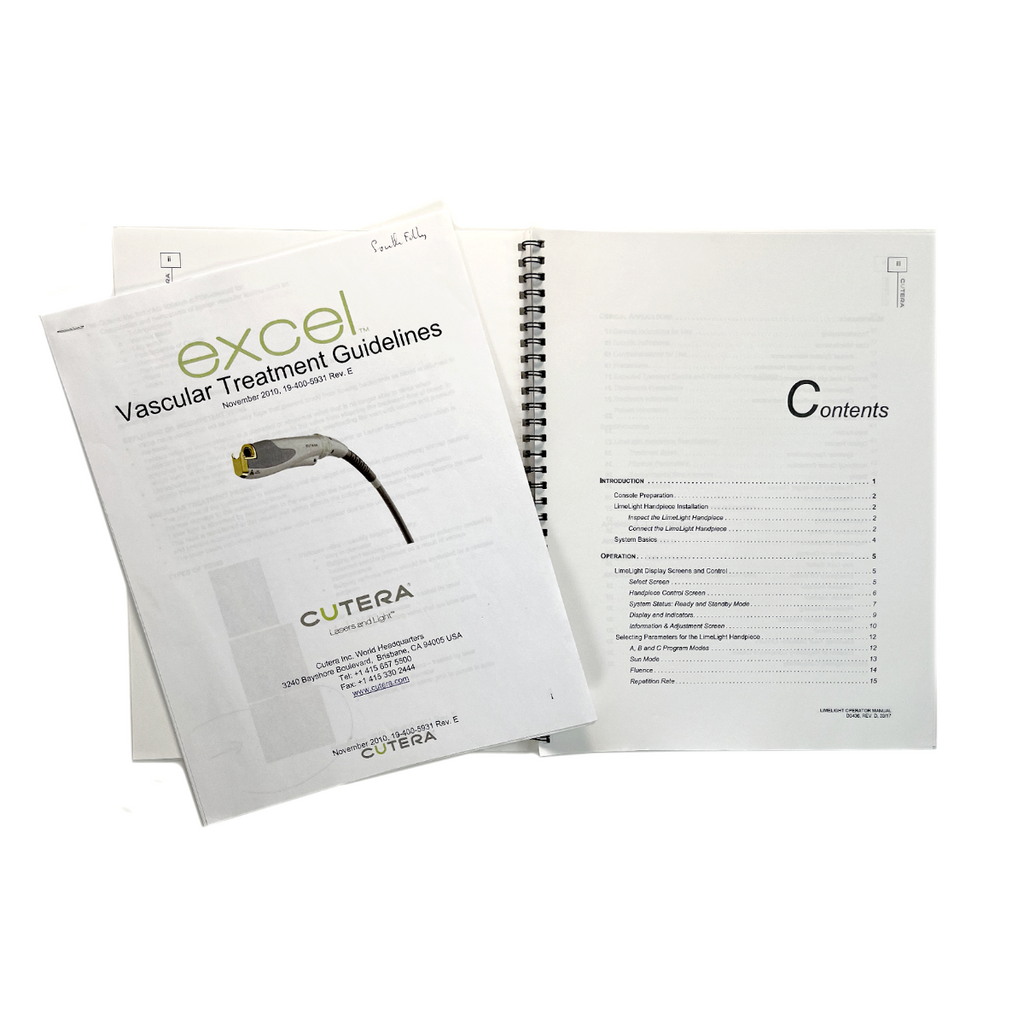 CUTERA, Limelight Operator Manual, P/N D0436, REV. D, EXP 2017