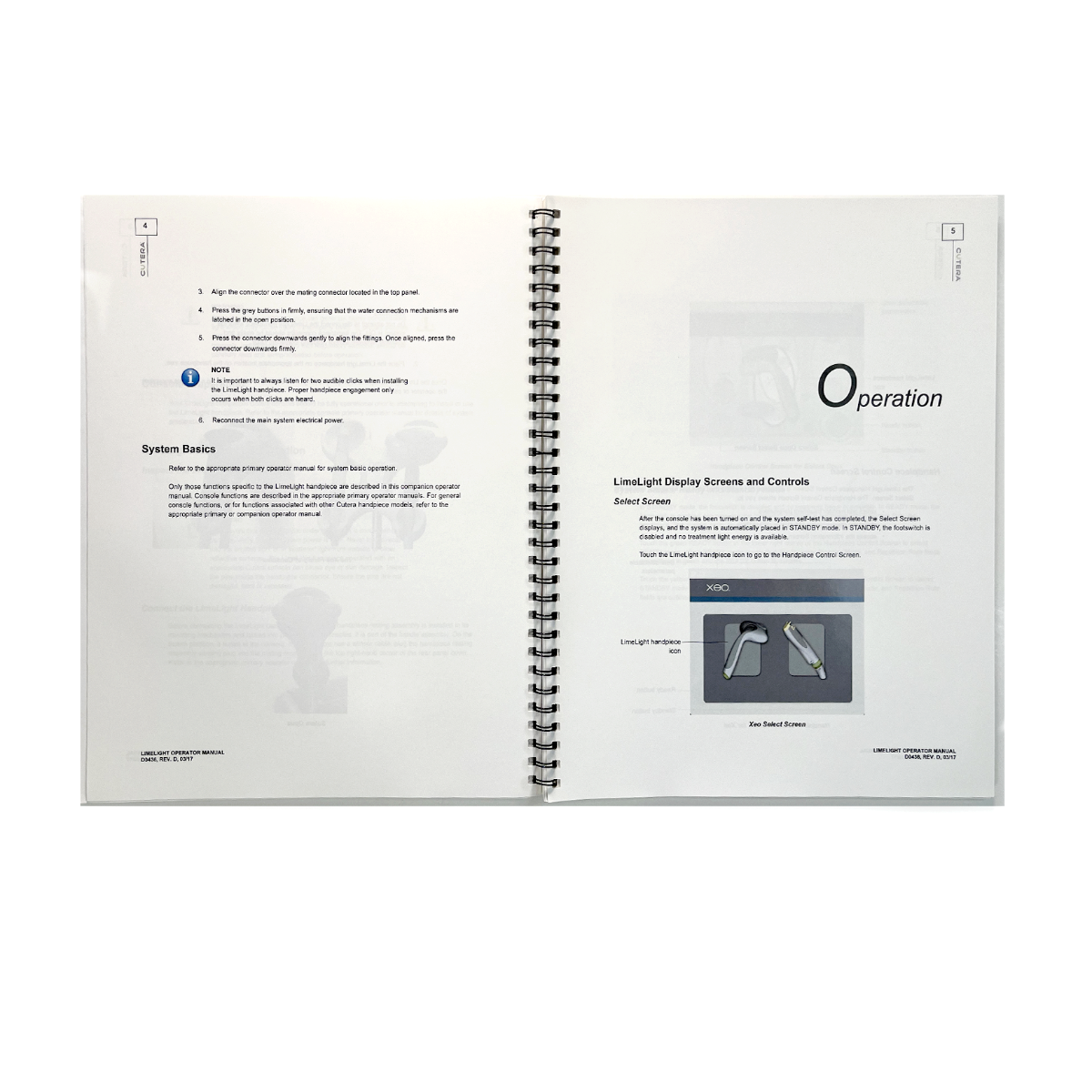 CUTERA, Limelight Operator Manual, P/N D0436, REV. D, EXP 2017