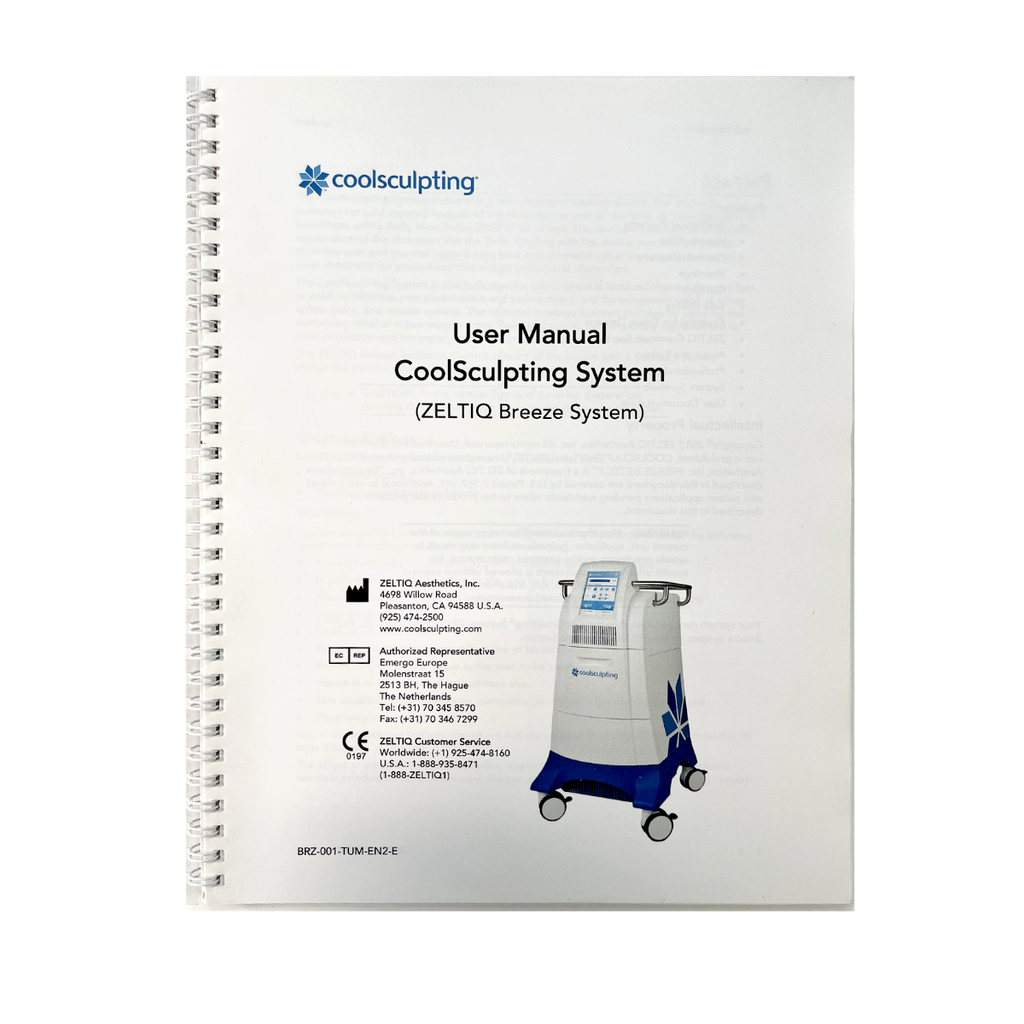 ZELTIQ User Manual CoolSculpting System (ZELTIQ Breeze System) BRZ-001-TUM-EN2-E