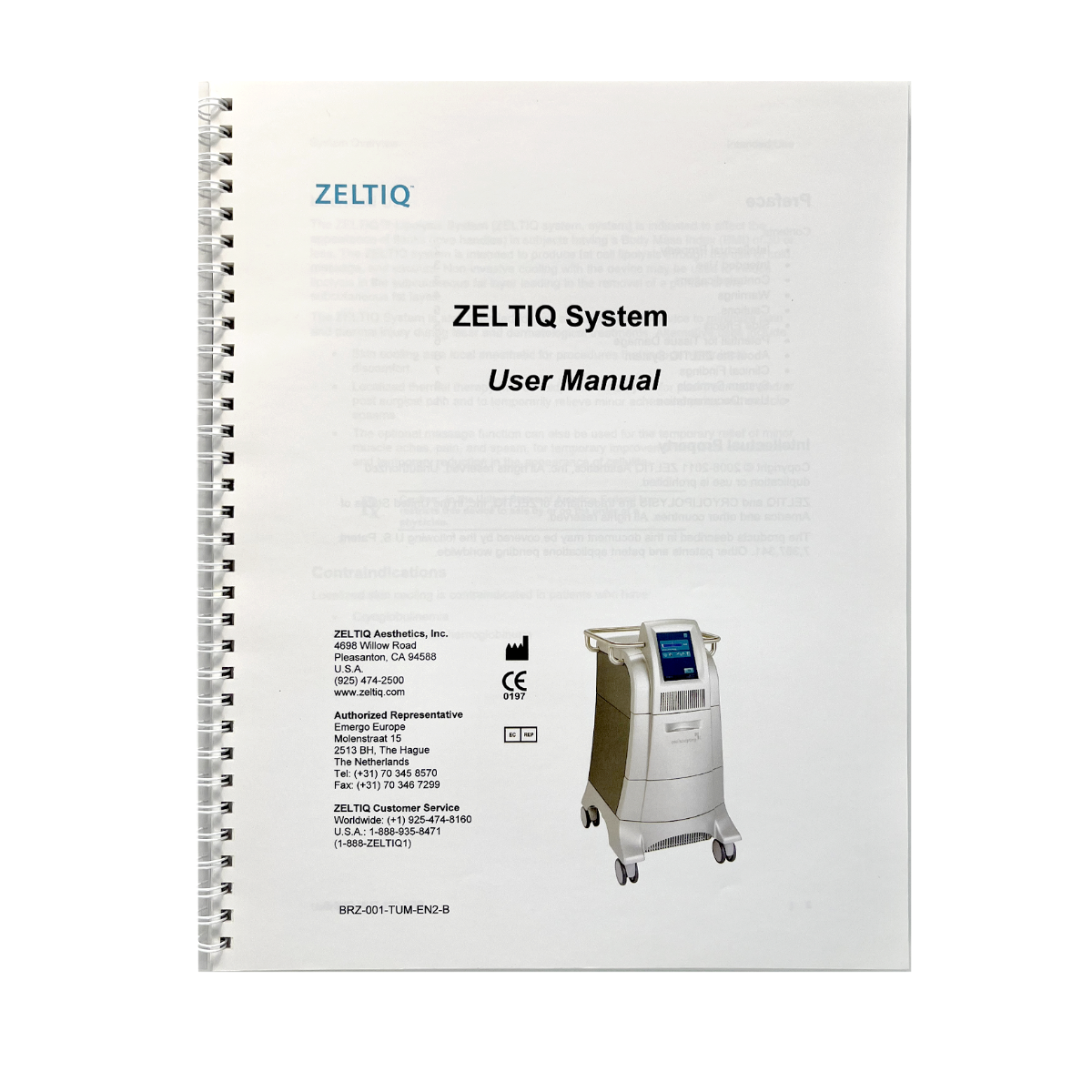 ZELTIQ System User Manual BRZ-001-TUM-EN2-B