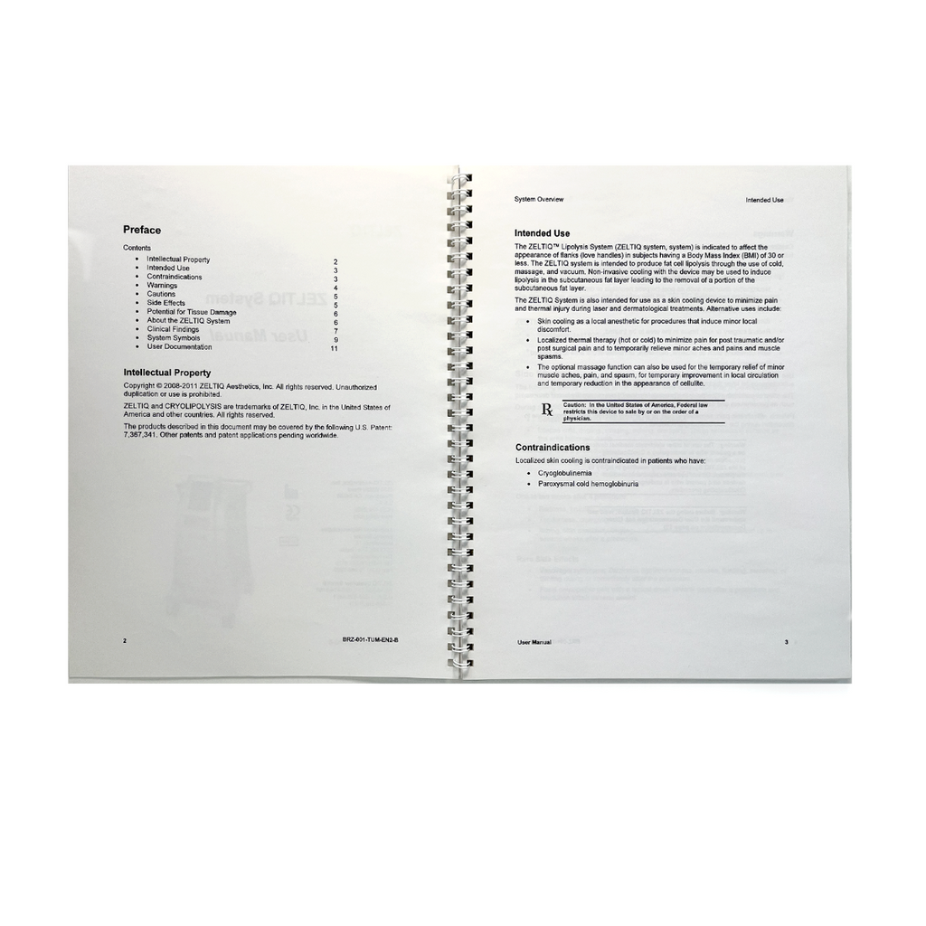 ZELTIQ System User Manual BRZ-001-TUM-EN2-B