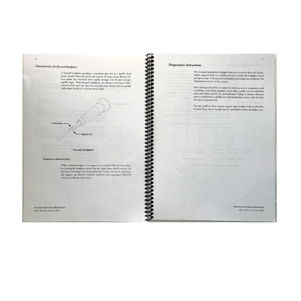 Lumenis UltraScan Encore CPG Focused Incisional Handpiece Quick Reference Guide