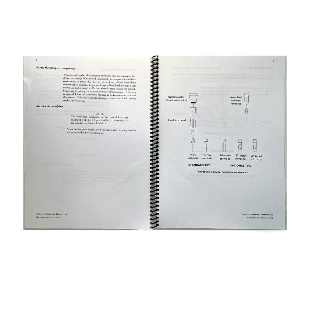 Lumenis UltraScan Encore CPG Focused Incisional Handpiece Quick Reference Guide