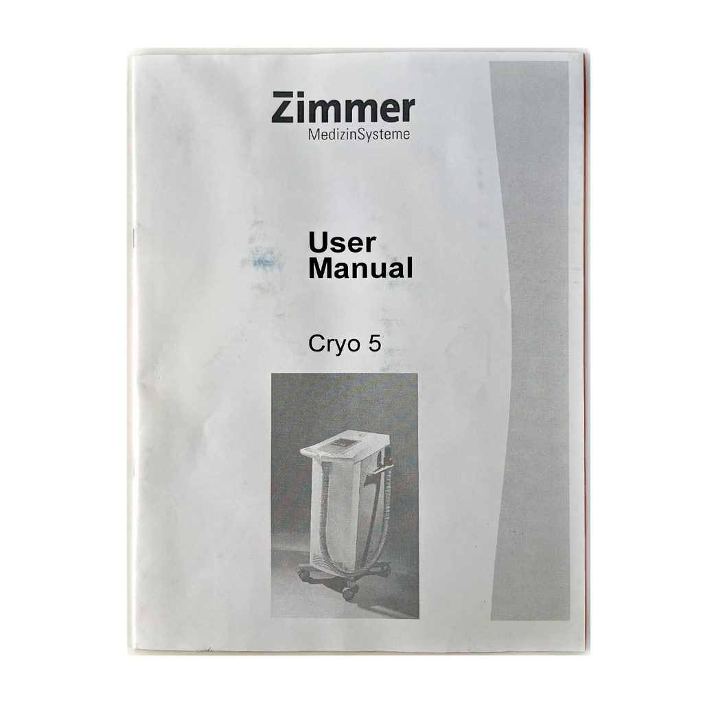 Zimmer MedizinSysteme User manual Cryo 5