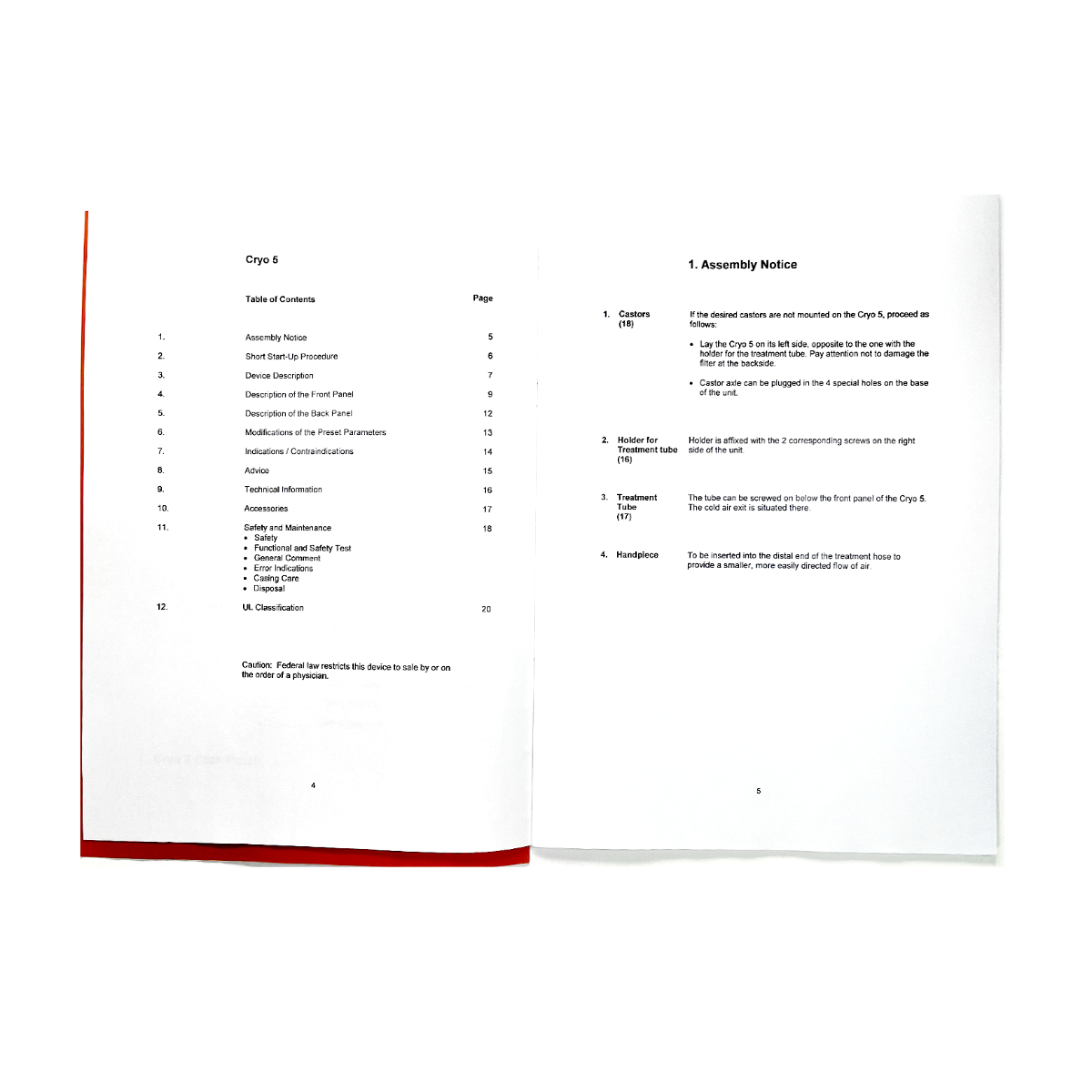 Zimmer MedizinSysteme User manual Cryo 5