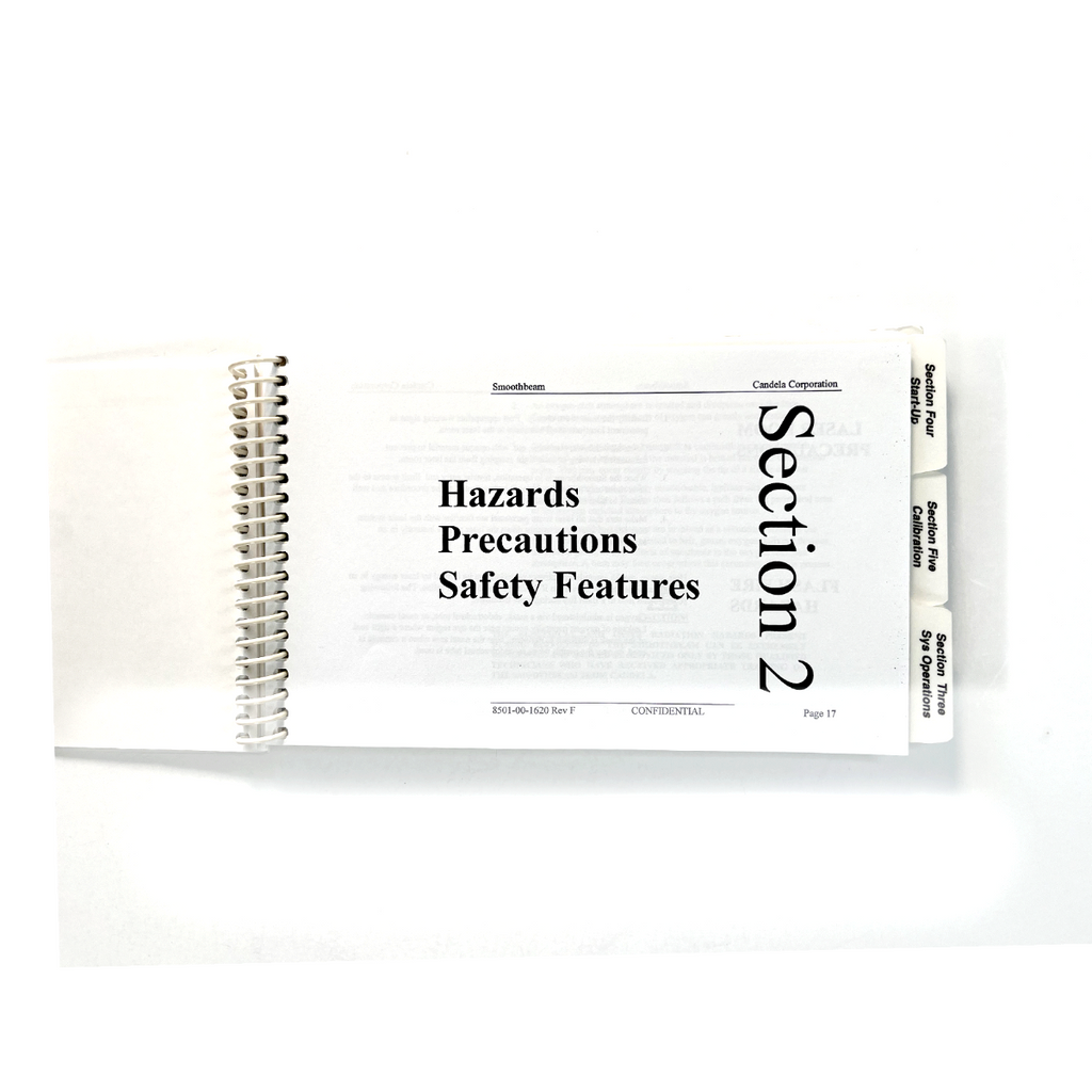 Candela Smooth beam Operators manual 8501-00-1620 Revision F November 2003