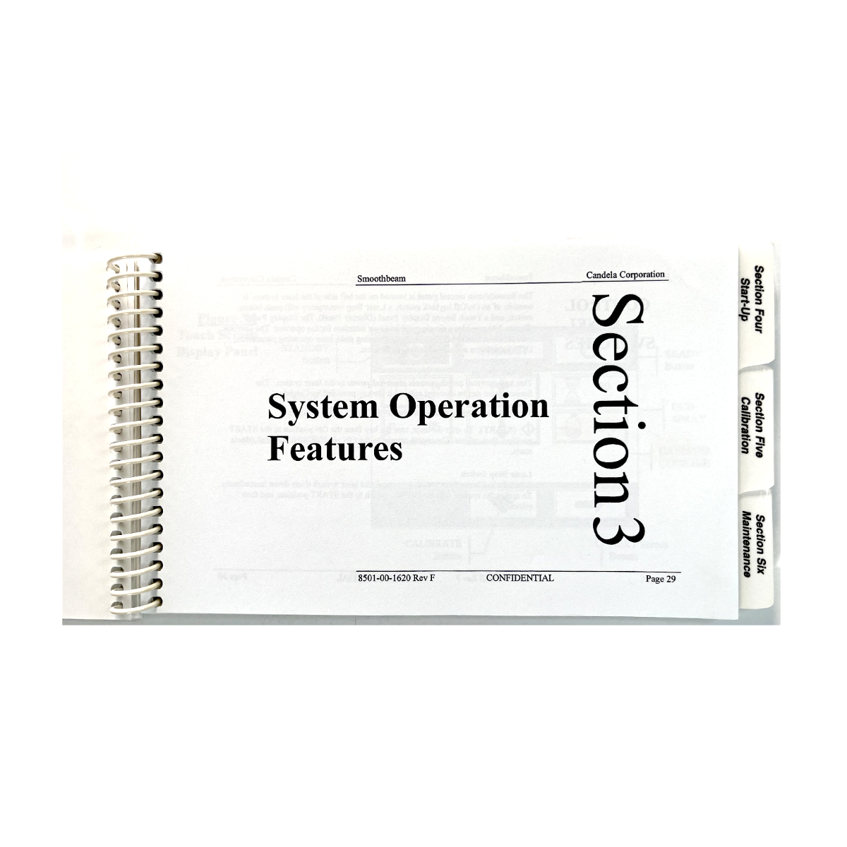 Candela Smooth beam Operators manual 8501-00-1620 Revision F November 2003