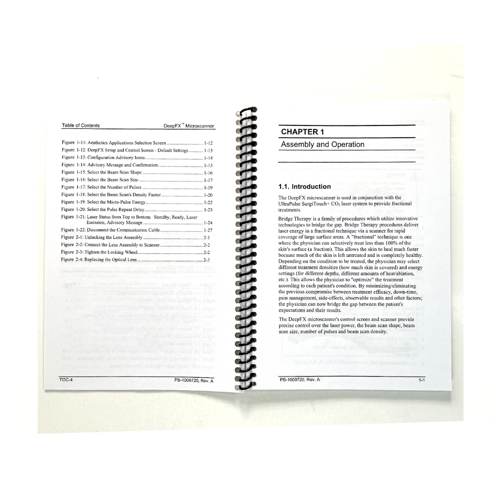 Lumenis DeepFX Bridge Therapy Operators Manual PB-1009720, Rev.A October 2007