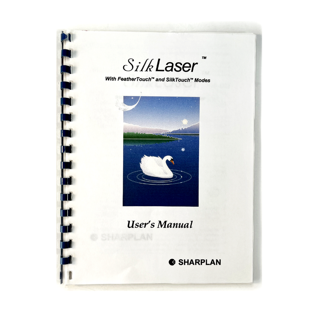 Sharplan Silk Laser With Feather Touch And Silk Touch Modes User's Manual Software Version 1.66 No.PB2763800 G May 1997