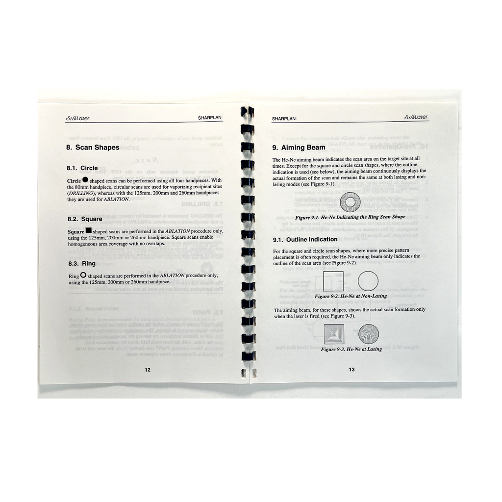 Sharplan Silk Laser With Feather Touch And Silk Touch Modes User's Manual Software Version 1.66 No.PB2763800 G May 1997