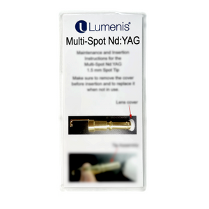 LUMENIS, Maintenance and insertion Instructions for the Multi-Spot Nd:YAG. Laminated guide. P/N: PB-10078110_A