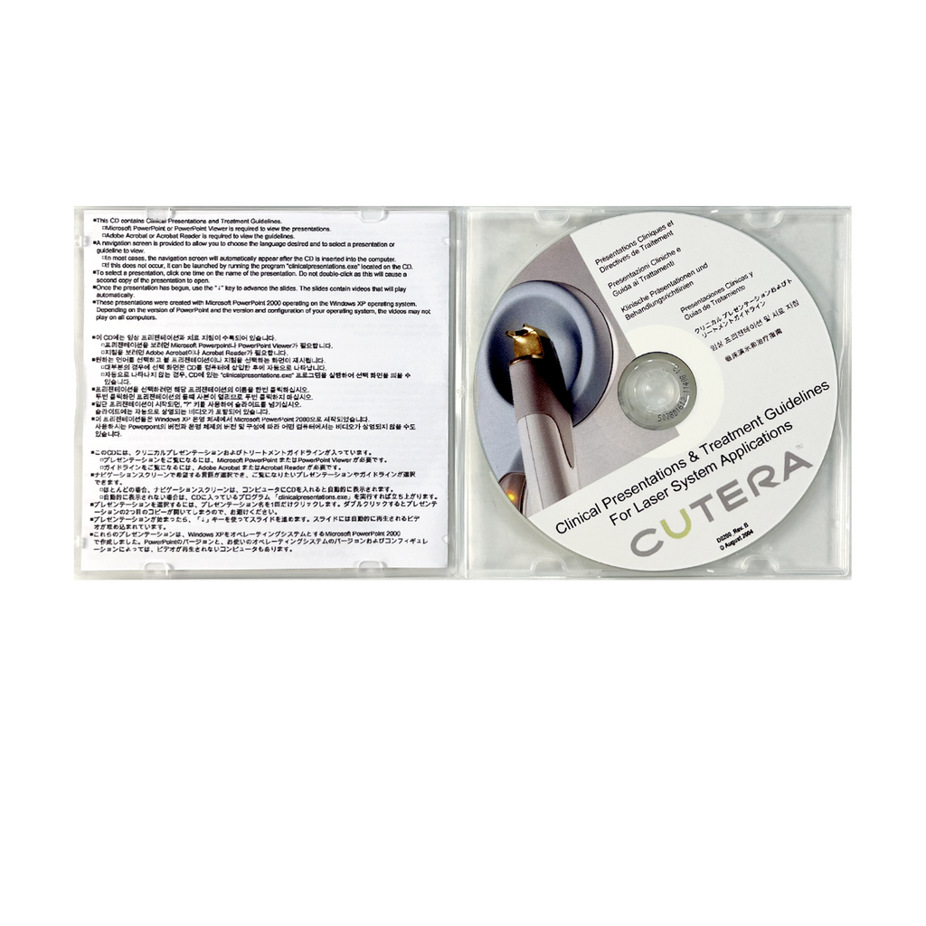 CUTERA, Clinical Presentations and Treatment Guidelines for Laser System Applications. CD. P/N: D0200_Rev.B, 2004