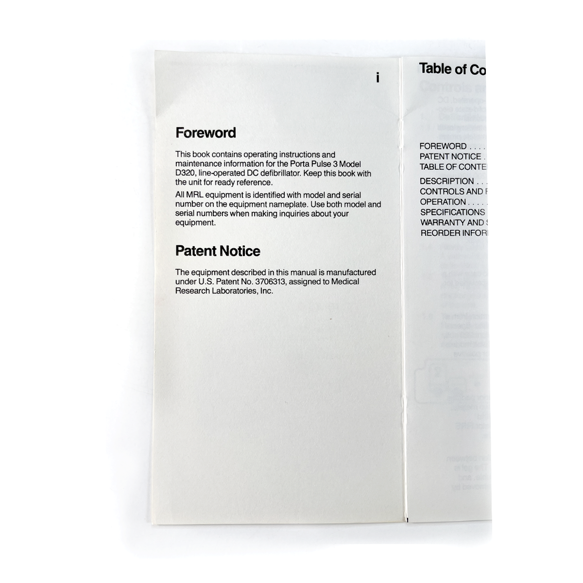 MRL Porta Pulse 3 Operating Instructions