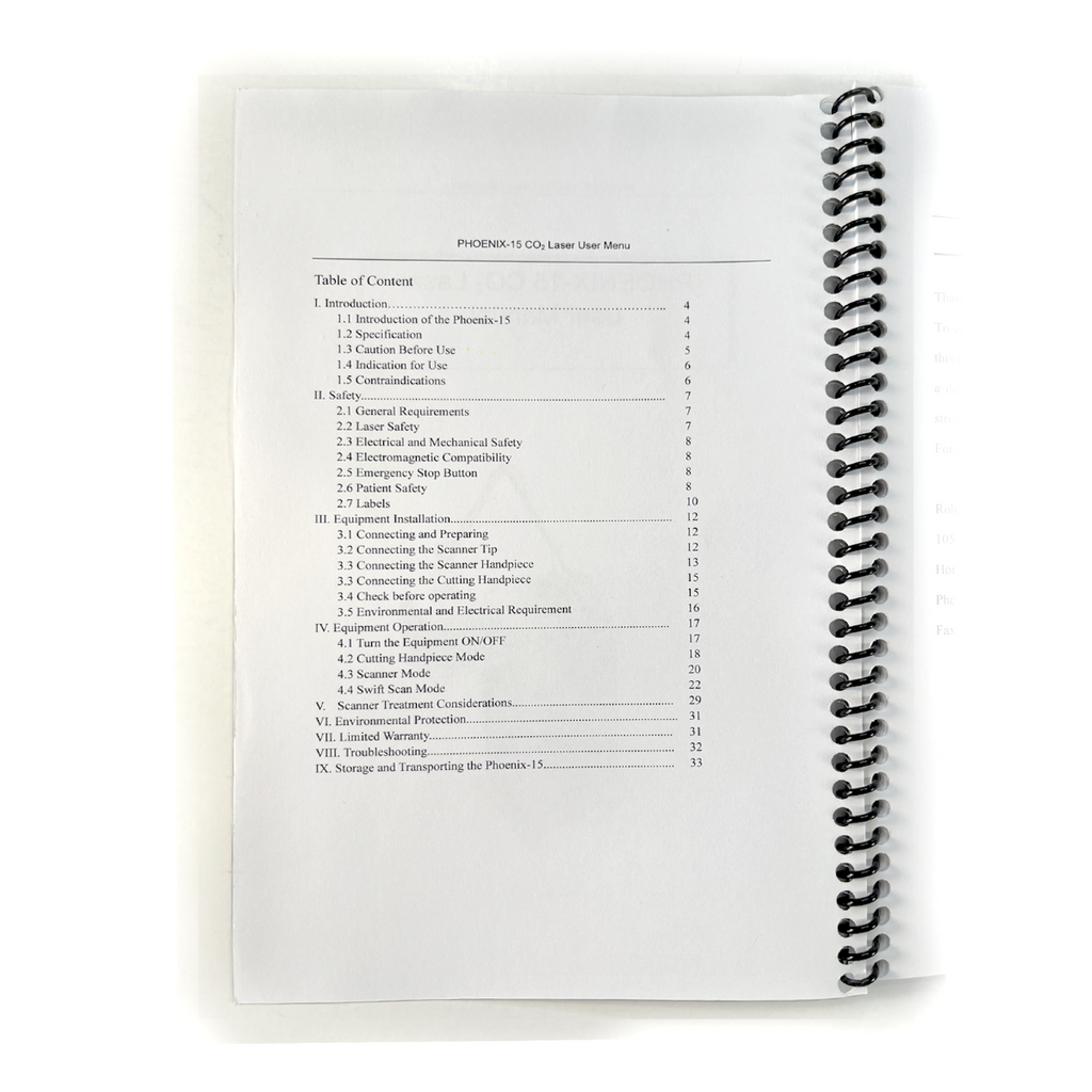 PHOENIX-15 CO2 - Laser User Manual REV 1, November 2015